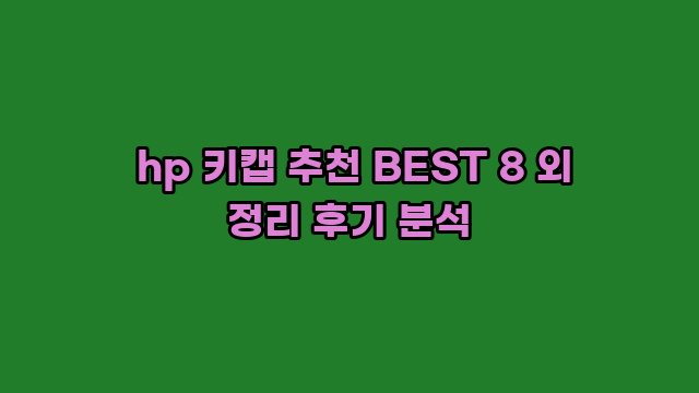  hp 키캡 추천 BEST 8 외 정리 후기 분석