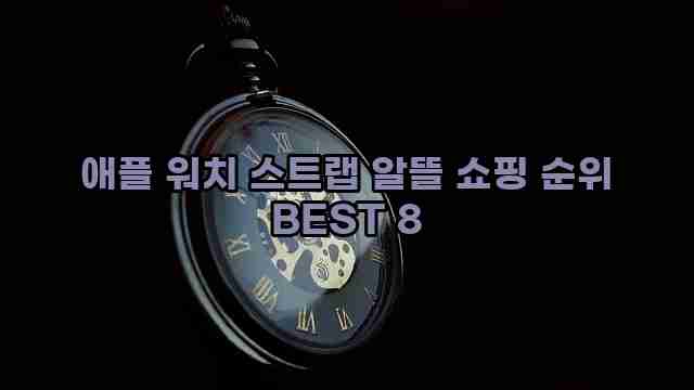 애플 워치 스트랩 알뜰 쇼핑 순위 BEST 8