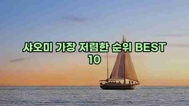 샤오미 가장 저렴한 순위 BEST 10