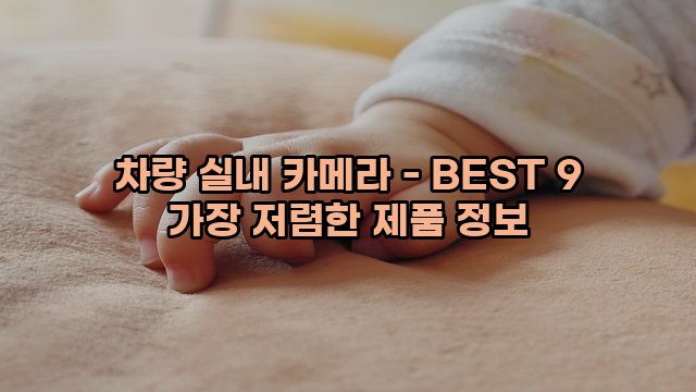 차량 실내 카메라 - BEST 9 가장 저렴한 제품 정보