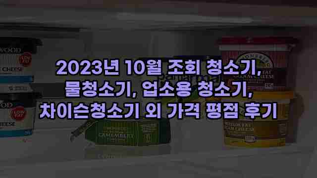 2023년 10월 조회 청소기, 물청소기, 업소용 청소기, 차이슨청소기 외 가격 평점 후기