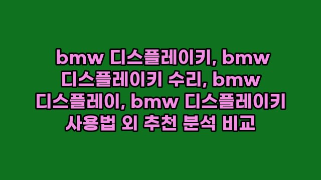  bmw 디스플레이키, bmw 디스플레이키 수리, bmw 디스플레이, bmw 디스플레이키 사용법 외 추천 분석 비교