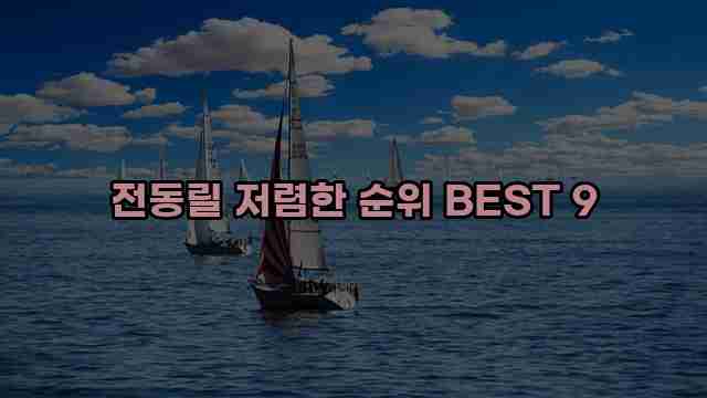 전동릴 저렴한 순위 BEST 9