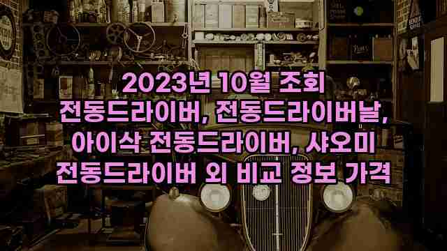 2023년 10월 조회 전동드라이버, 전동드라이버날, 아이삭 전동드라이버, 샤오미 전동드라이버 외 비교 정보 가격