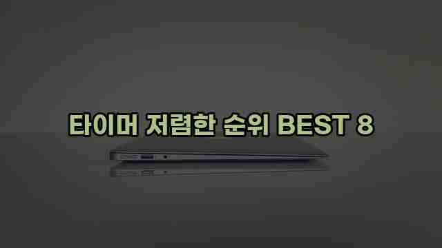 타이머 저렴한 순위 BEST 8