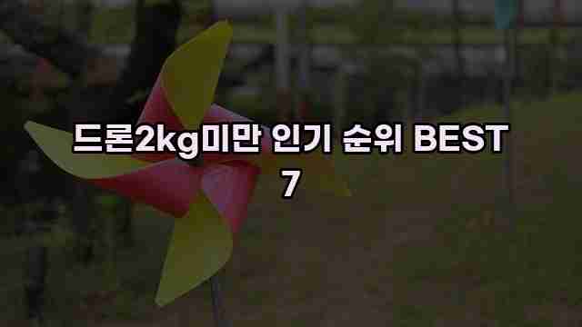 드론2kg미만 인기 순위 BEST 7