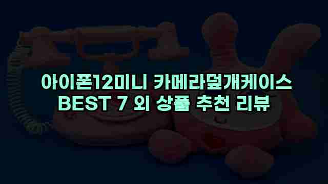  아이폰12미니 카메라덮개케이스 BEST 7 외 상품 추천 리뷰