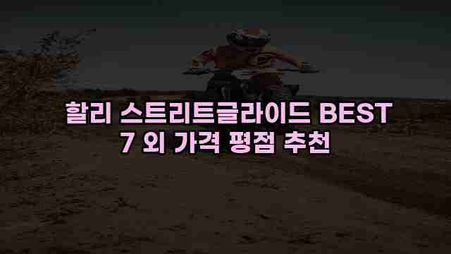  할리 스트리트글라이드 BEST 7 외 가격 평점 추천