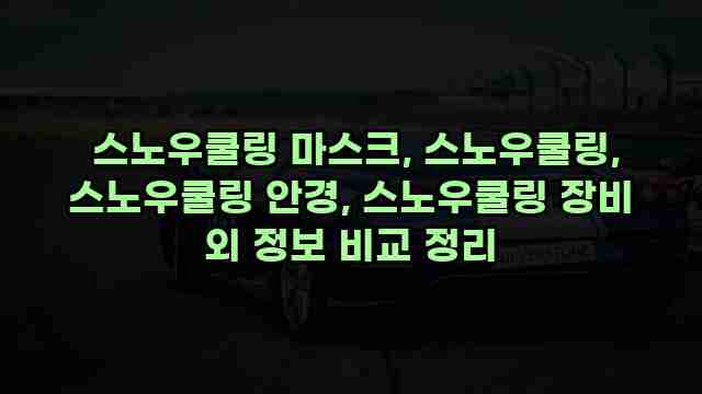  스노우쿨링 마스크, 스노우쿨링, 스노우쿨링 안경, 스노우쿨링 장비 외 정보 비교 정리