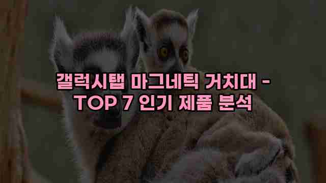 갤럭시탭 마그네틱 거치대 - TOP 7 인기 제품 분석