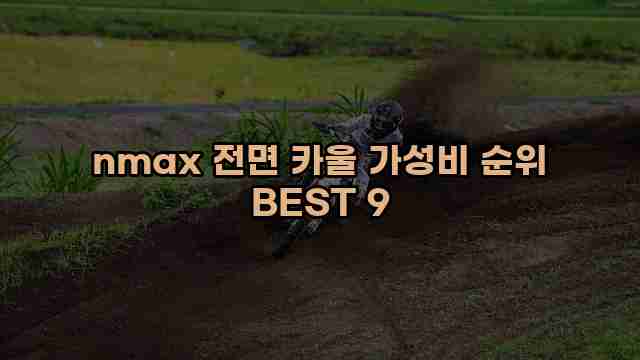 nmax 전면 카울 가성비 순위 BEST 9
