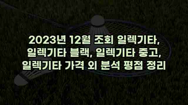 2023년 12월 조회 일렉기타, 일렉기타 블랙, 일렉기타 중고, 일렉기타 가격 외 분석 평점 정리