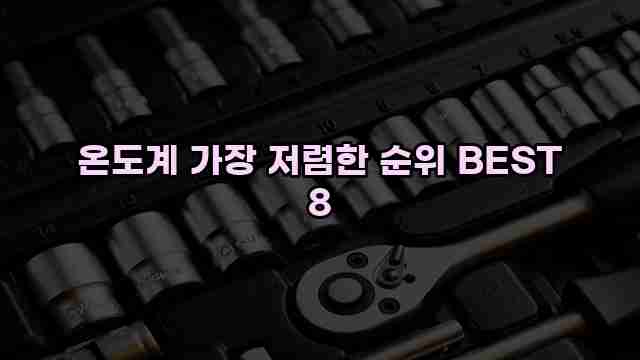 온도계 가장 저렴한 순위 BEST 8