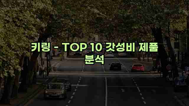 키링 - TOP 10 갓성비 제품 분석