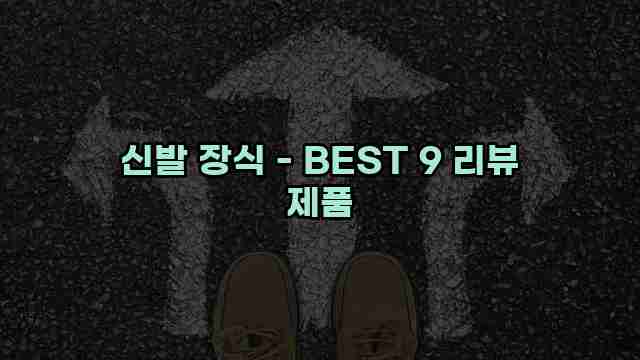 신발 장식 - BEST 9 리뷰 제품 