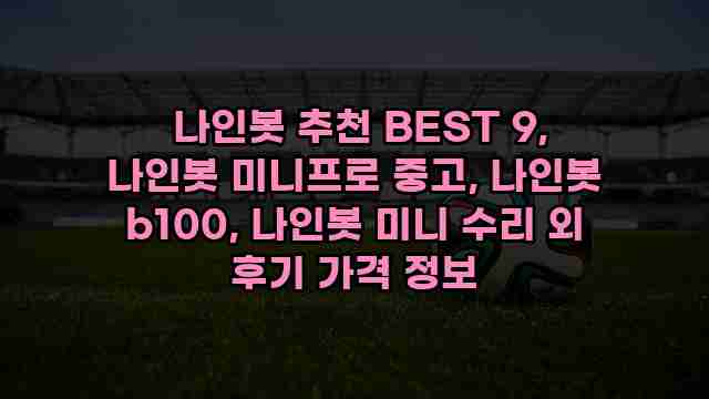  나인봇 추천 BEST 9, 나인봇 미니프로 중고, 나인봇 b100, 나인봇 미니 수리 외 후기 가격 정보