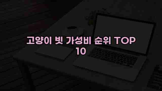 고양이 빗 가성비 순위 TOP 10