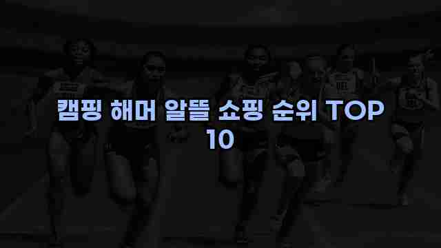 캠핑 해머 알뜰 쇼핑 순위 TOP 10