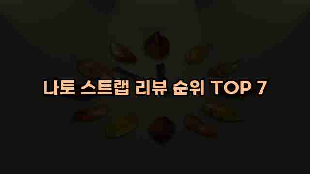 나토 스트랩 리뷰 순위 TOP 7