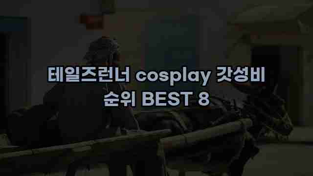 테일즈런너 cosplay 갓성비 순위 BEST 8