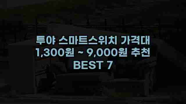 투야 스마트스위치 가격대 1,300원 ~ 9,000원 추천 BEST 7