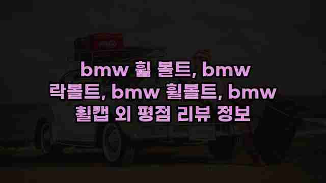  bmw 휠 볼트, bmw 락볼트, bmw 휠볼트, bmw 휠캡 외 평점 리뷰 정보