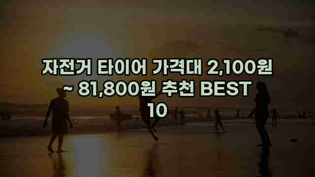 자전거 타이어 가격대 2,100원 ~ 81,800원 추천 BEST 10