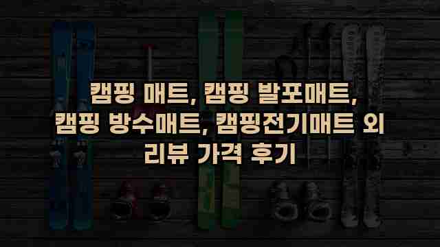  캠핑 매트, 캠핑 발포매트, 캠핑 방수매트, 캠핑전기매트 외 리뷰 가격 후기