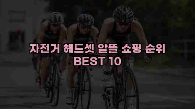 자전거 헤드셋 알뜰 쇼핑 순위 BEST 10