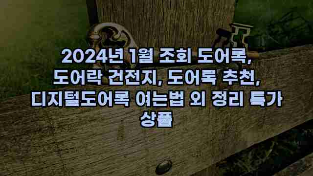 2024년 1월 조회 도어록, 도어락 건전지, 도어록 추천, 디지털도어록 여는법 외 정리 특가 상품