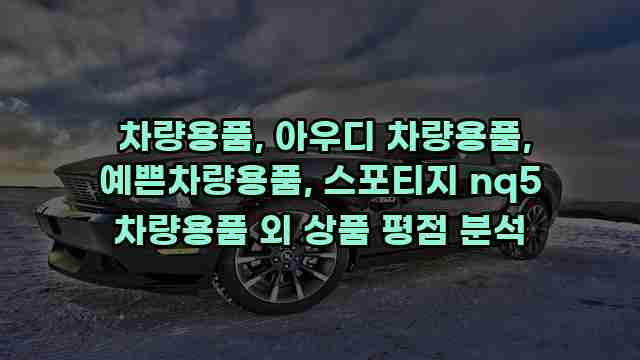  차량용품, 아우디 차량용품, 예쁜차량용품, 스포티지 nq5 차량용품 외 상품 평점 분석