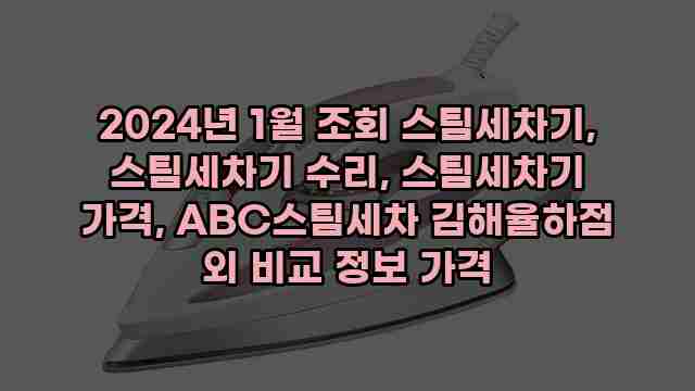 2024년 1월 조회 스팀세차기, 스팀세차기 수리, 스팀세차기 가격, ABC스팀세차 김해율하점 외 비교 정보 가격