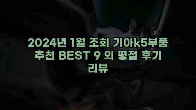 2024년 1월 조회 기아k5부품 추천 BEST 9 외 평점 후기 리뷰