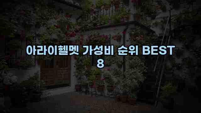 아라이헬멧 가성비 순위 BEST 8