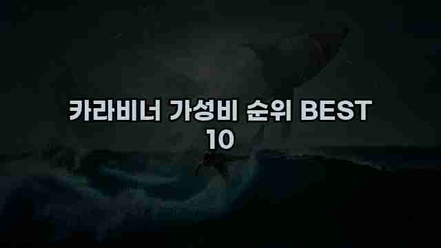 카라비너 가성비 순위 BEST 10