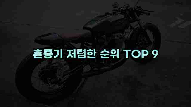 훈증기 저렴한 순위 TOP 9