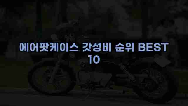 에어팟케이스 갓성비 순위 BEST 10