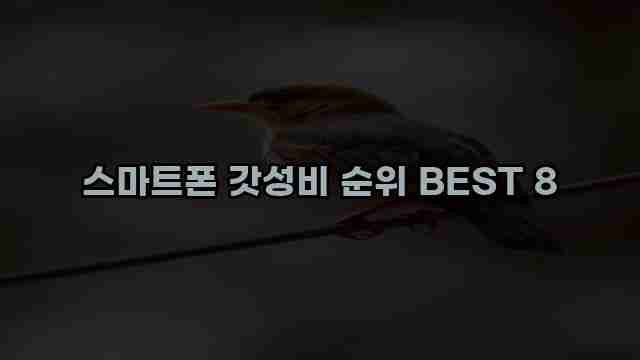 스마트폰 갓성비 순위 BEST 8