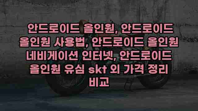  안드로이드 올인원, 안드로이드 올인원 사용법, 안드로이드 올인원 네비게이션 인터넷, 안드로이드 올인원 유심 skt 외 가격 정리 비교