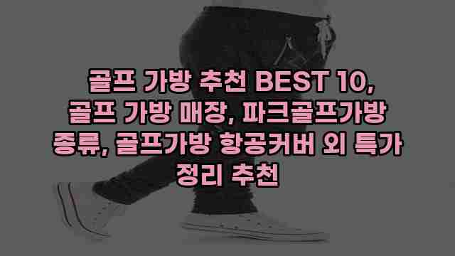  골프 가방 추천 BEST 10, 골프 가방 매장, 파크골프가방 종류, 골프가방 항공커버 외 특가 정리 추천