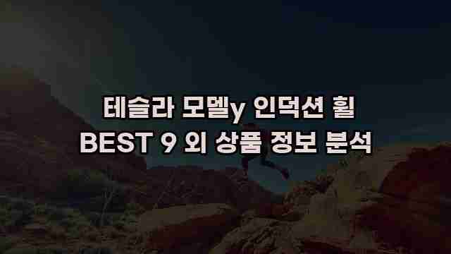  테슬라 모델y 인덕션 휠 BEST 9 외 상품 정보 분석