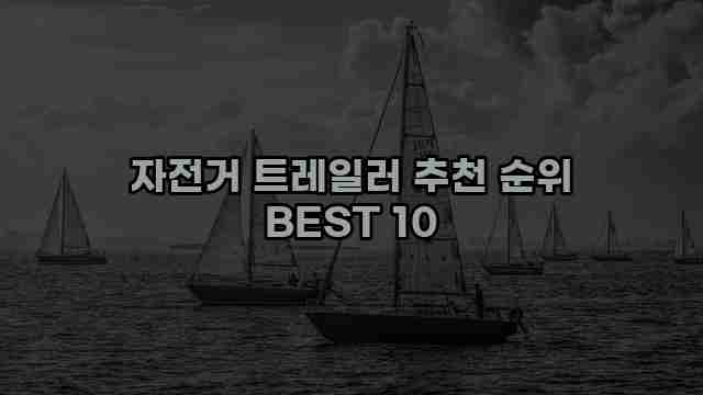 자전거 트레일러 추천 순위 BEST 10