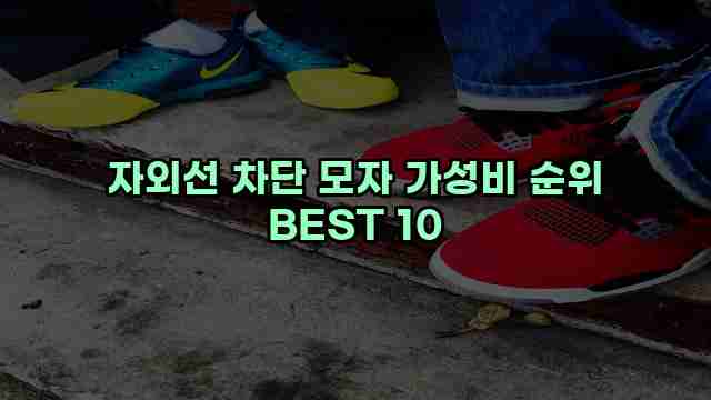 자외선 차단 모자 가성비 순위 BEST 10