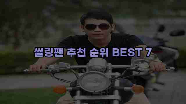 씰링팬 추천 순위 BEST 7