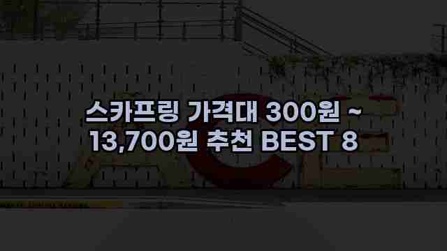 스카프링 가격대 300원 ~ 13,700원 추천 BEST 8