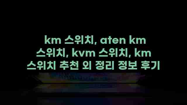  km 스위치, aten km 스위치, kvm 스위치, km 스위치 추천 외 정리 정보 후기