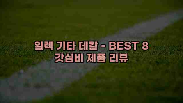 일렉 기타 데칼 - BEST 8 갓심비 제품 리뷰