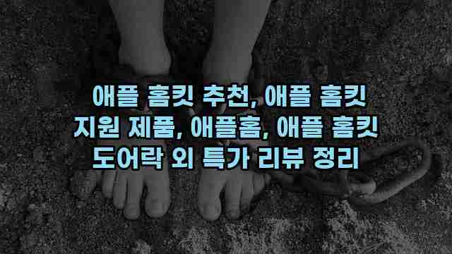  애플 홈킷 추천, 애플 홈킷 지원 제품, 애플홈, 애플 홈킷 도어락 외 특가 리뷰 정리