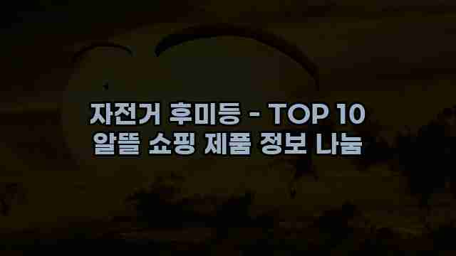 자전거 후미등 - TOP 10 알뜰 쇼핑 제품 정보 나눔