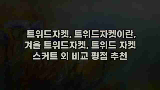  트위드자켓, 트위드자켓이란, 겨울 트위드자켓, 트위드 자켓 스커트 외 비교 평점 추천